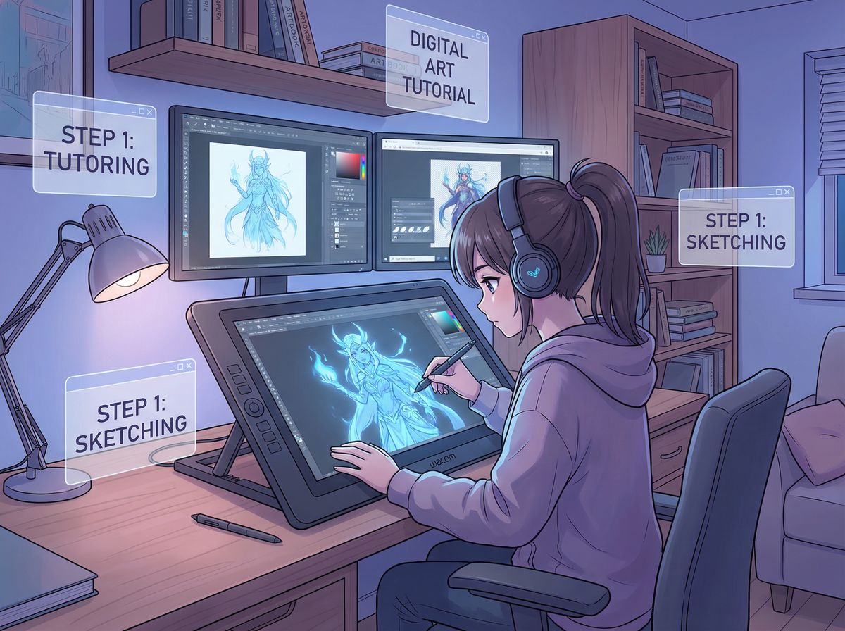 大象传媒动漫教程-数字艺术创作演示